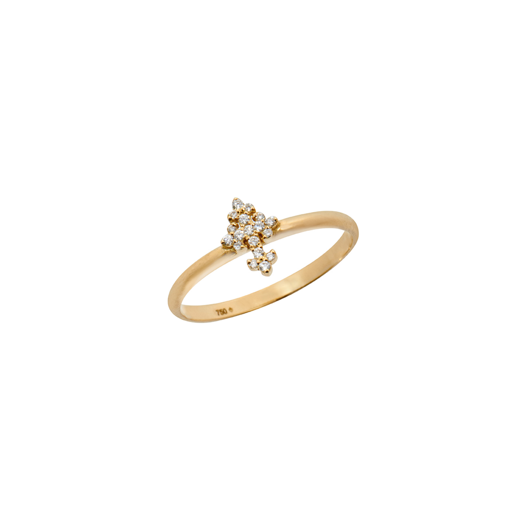 Bague croix lys Feidt