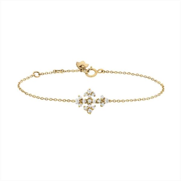 Feidt Paris - Bracelet croix - Lys