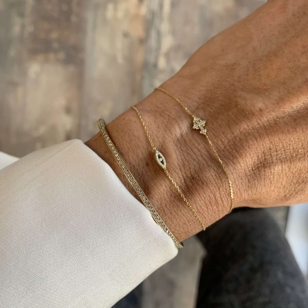 Feidt Paris - Bracelet croix - Lys