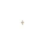 Boucle d'oreille mini croix - Feidt Paris