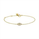 Bracelet oeil en diamants