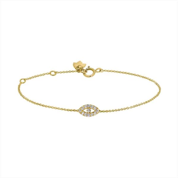 Bracelet oeil en diamants