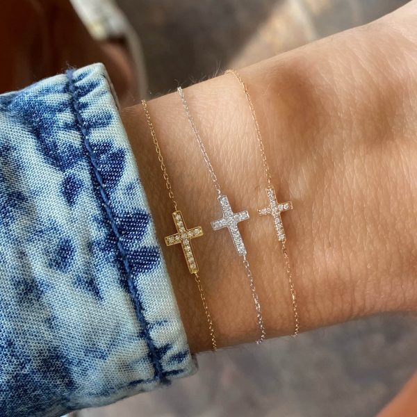 Feidt Paris - Bracelet croix - Les éternels