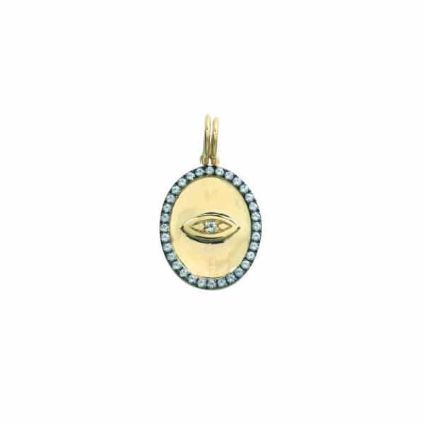 Médaille ovale oeil - Feidt Paris