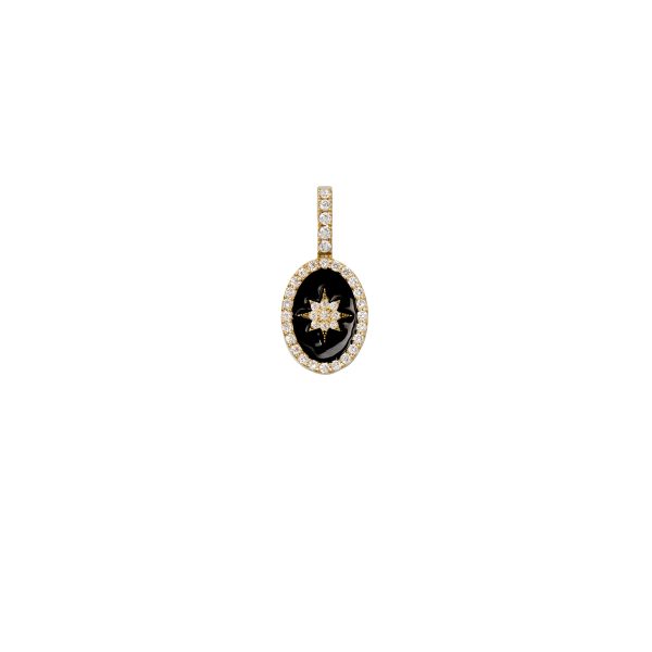 Médaille mini étoile<span> - </span>noir