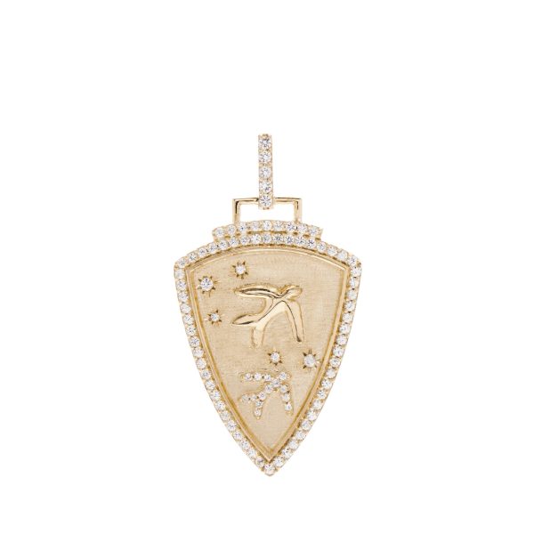 Médaille blason oiseaux