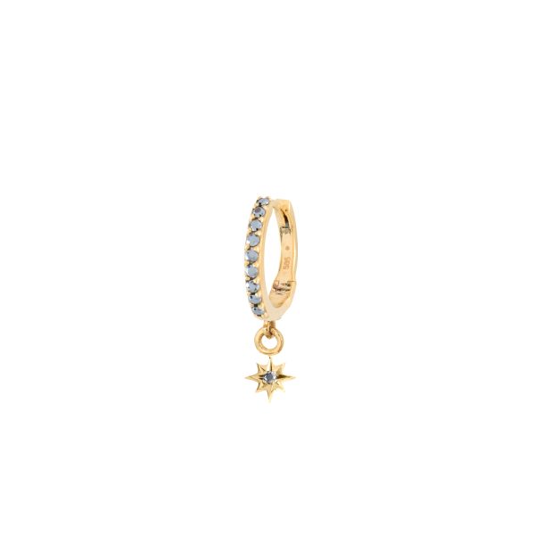 Sun hoop earring