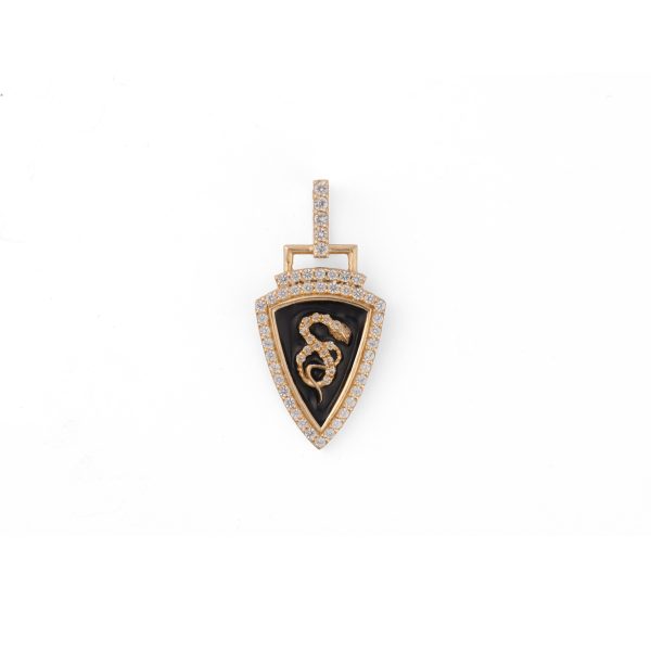 Médaille blason serpent